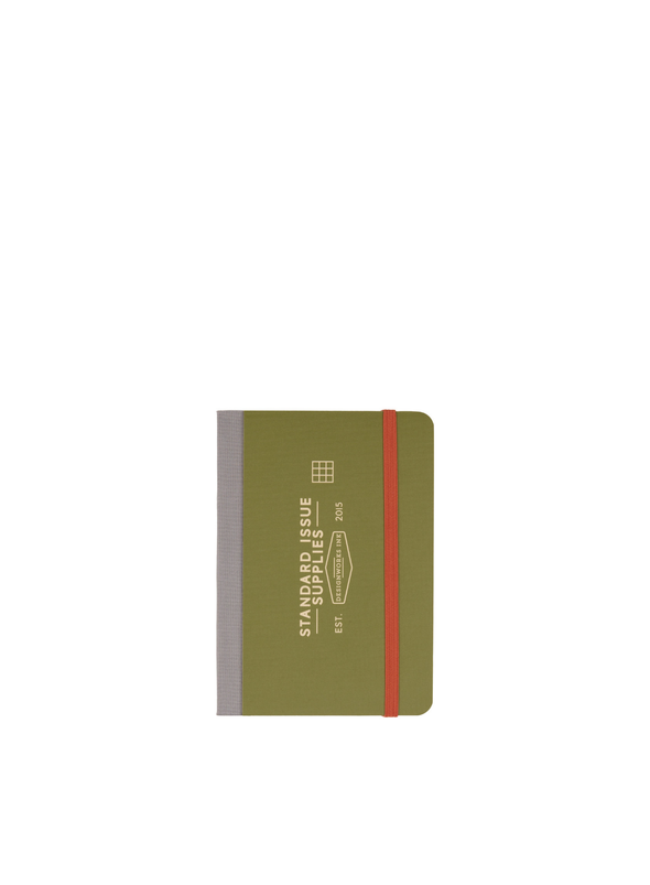 Standard Issue Pocket Journal in Army Green + Chilli from Designworks Ink