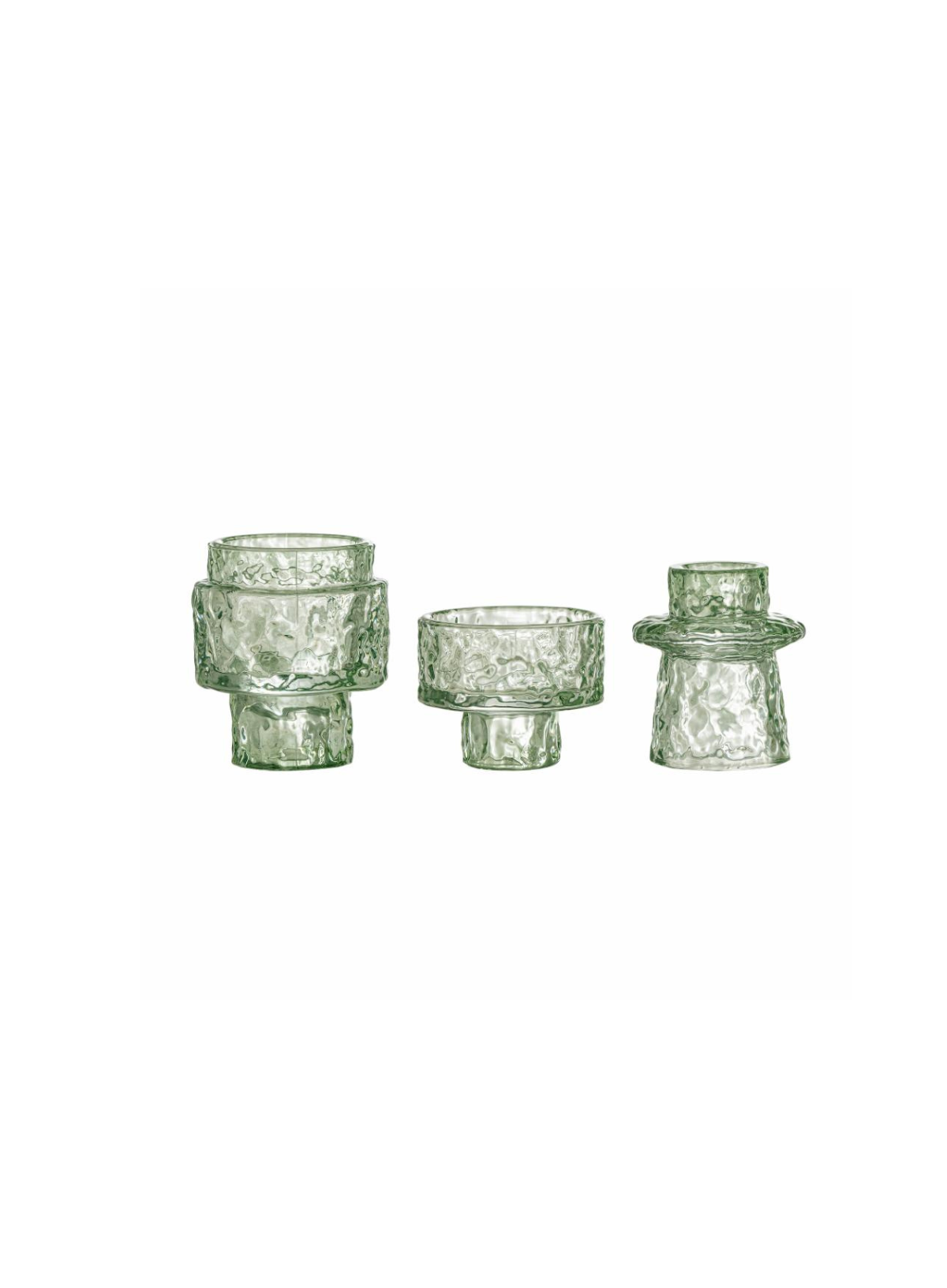 Green Delphia Candle Holder from Bloomingville