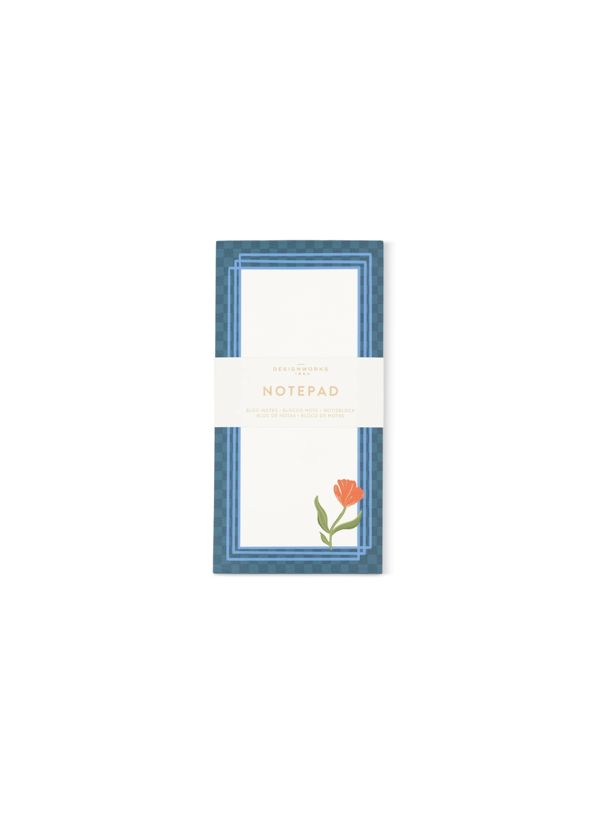 Designworks Ink Framed Floral List Pad - Poppy