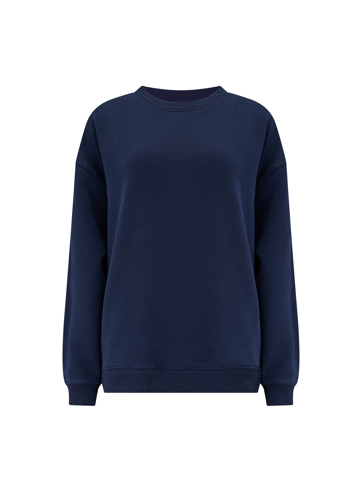 Eadie Relaxed Sweatshirt in Navy, Midnight Magic Tiger from Sugarhill