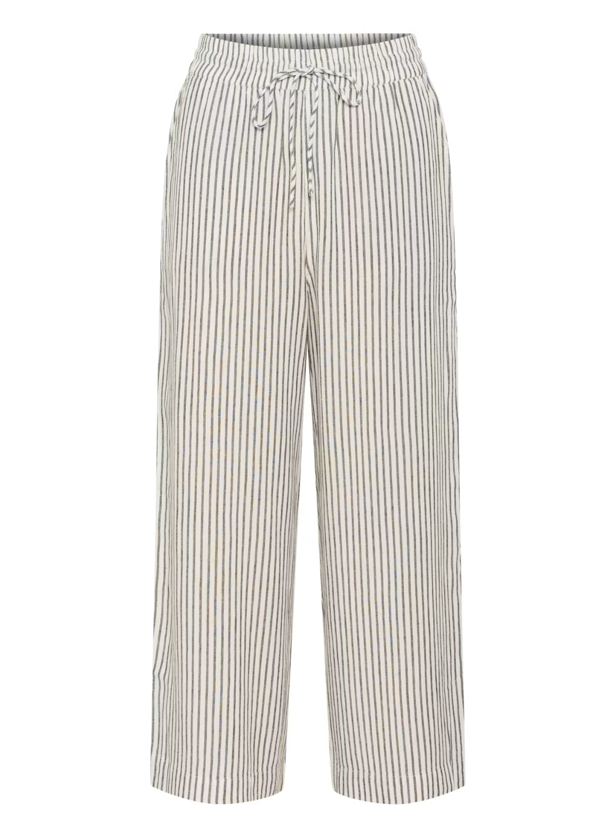 Kaffe Milia Cropped Wide Pants Striped
