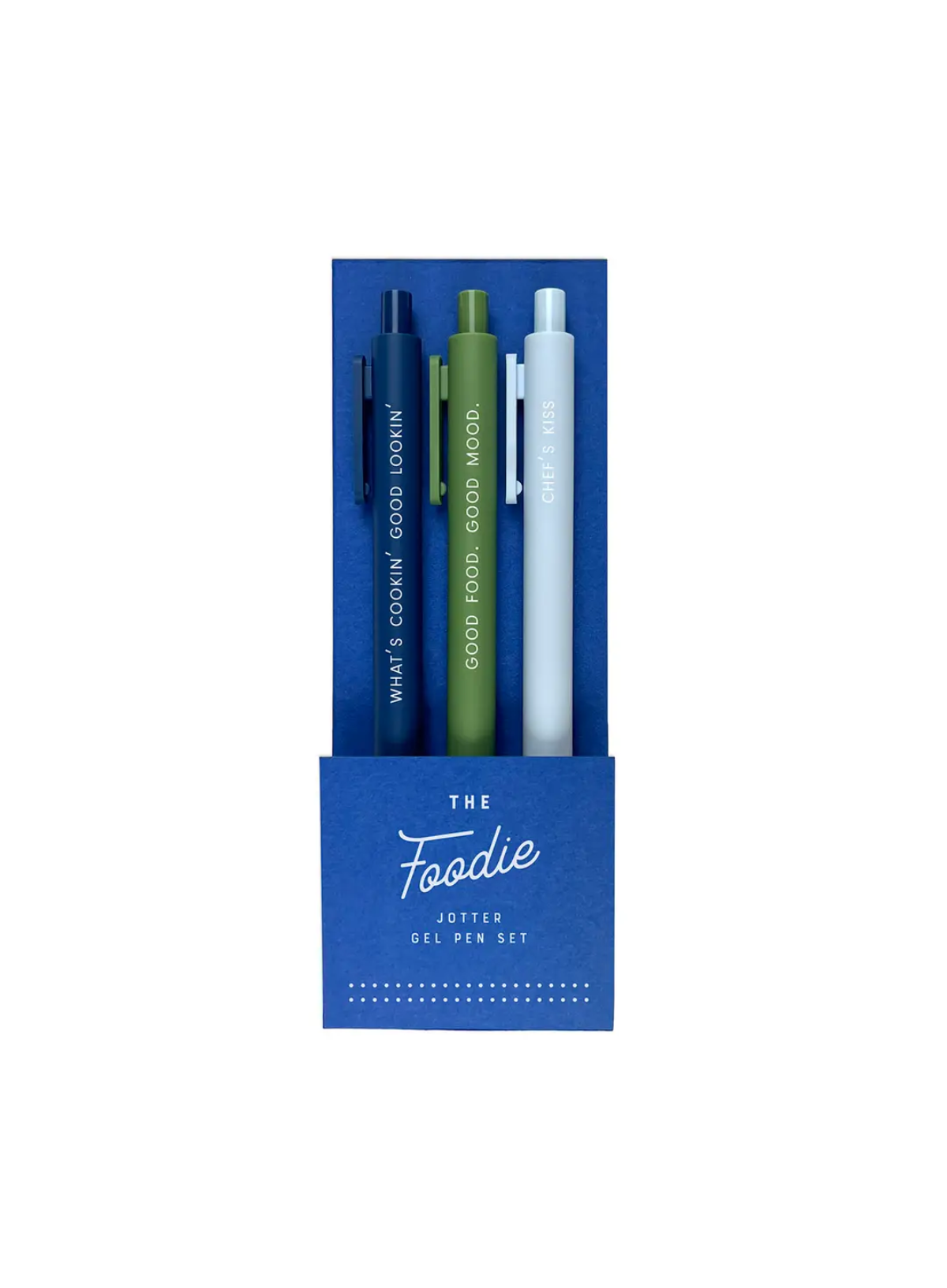 Ruff House Print Shop Foodie Jotter Gel Pen: Set of 3