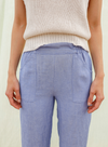Danny Cropped Trousers in Glacial Blue from Indi & Cold