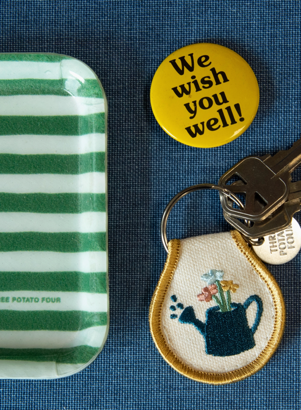 Three Potato Four Patch Keychain - Watering Can