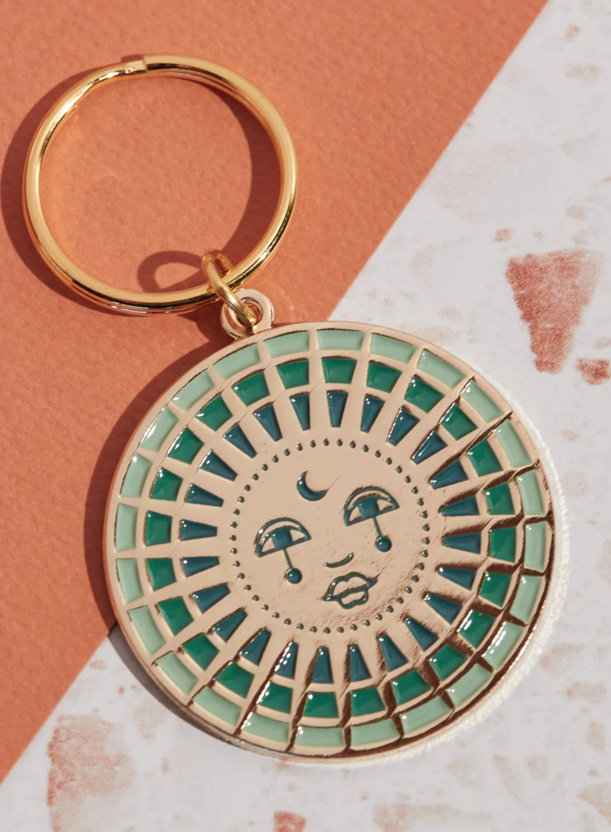 Moon Enamel Keychain from Cai & Jo