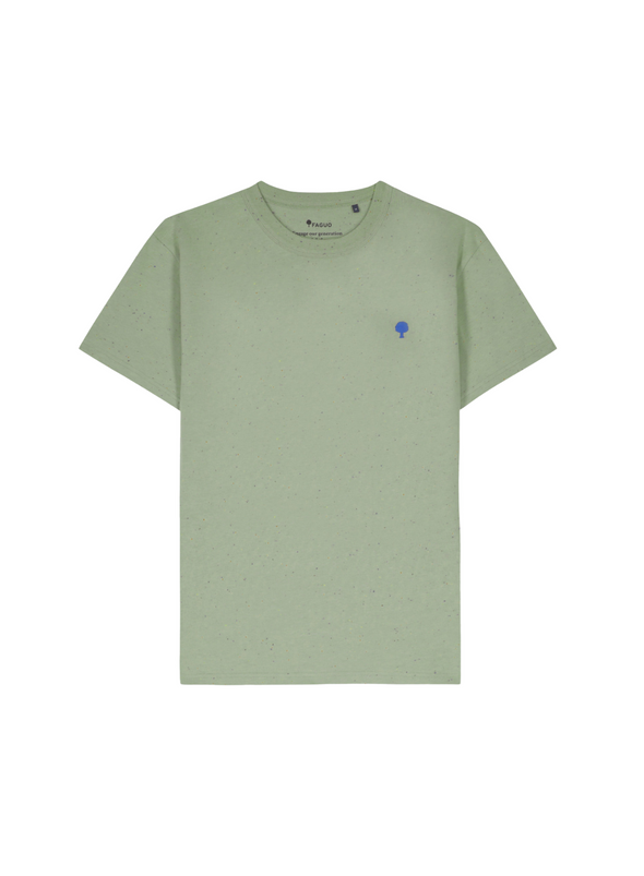 Lugny Knit T-Shirt in Kaki from Faguo