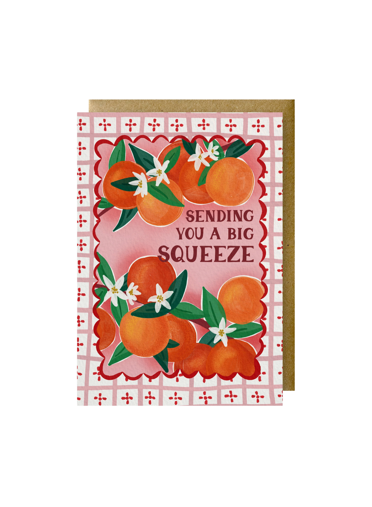 Jessie Maeve Send a Big Squeeze Orange Card
