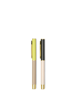 Colour Block Pens in Off White & Taupe from Designworks Ink