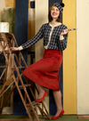 Vera Jacquard Cardigan in Navy Feather from Palava