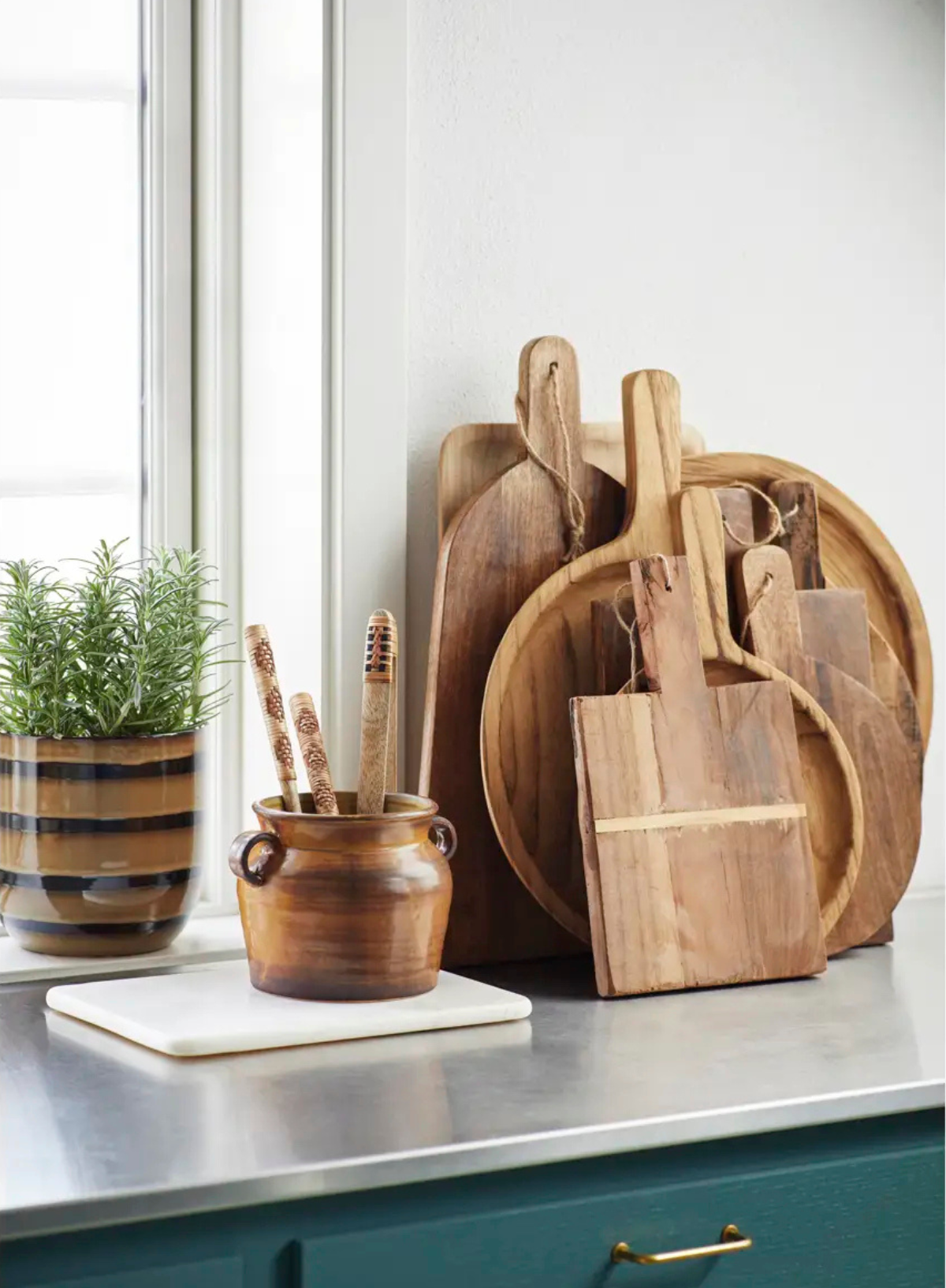 Paulownia Wooden Round Tray from Madam Stoltz