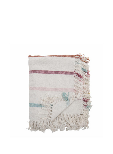 Frey Recycled Cotton Throw from Bloomingville