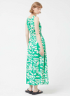 Long Printed Dress in Green from Compañia Fantastica