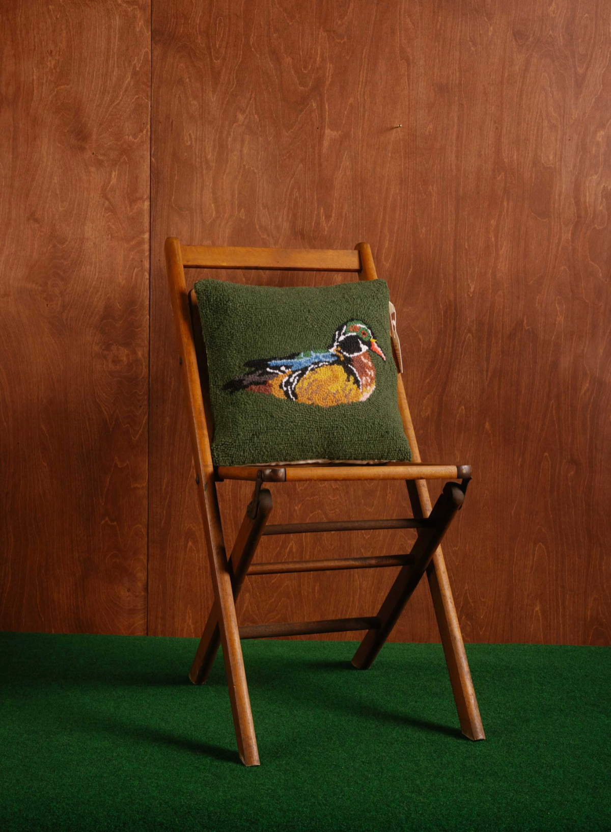 Peking Handicraft Camp Wandawega Wood Duck Hook Pillow