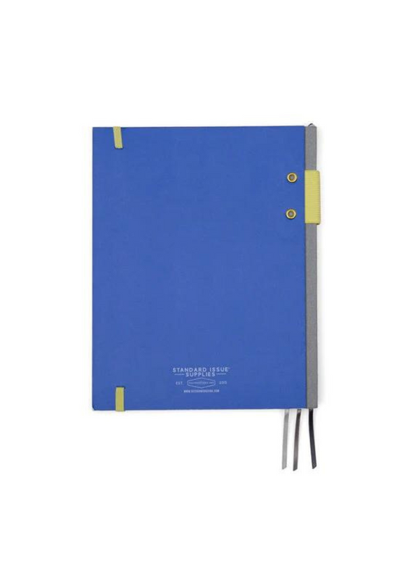 Standard Issue Planner Notebook BLUE in Cobalt and Citron from Designworks Ink
