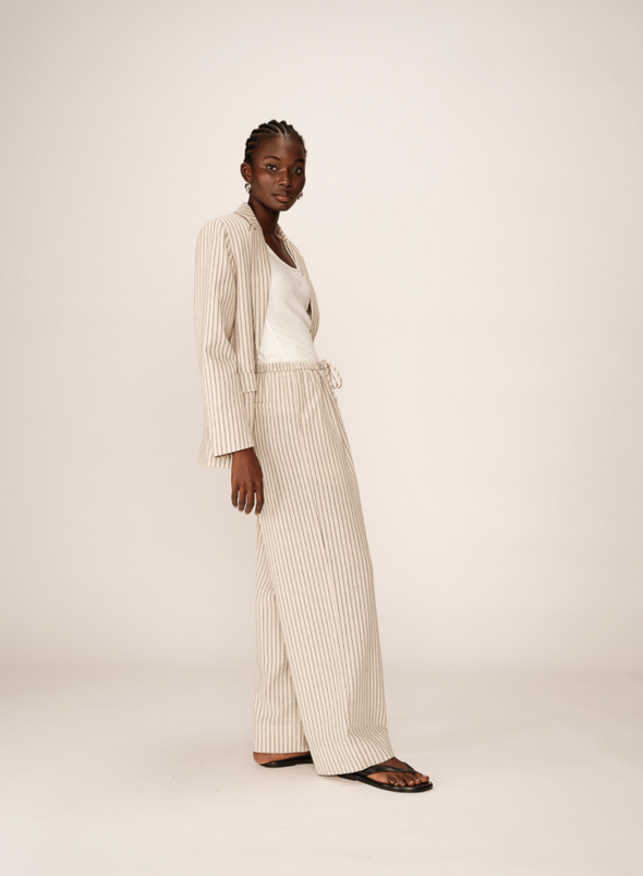 Perry Trousers in Beige from Grace & Mila