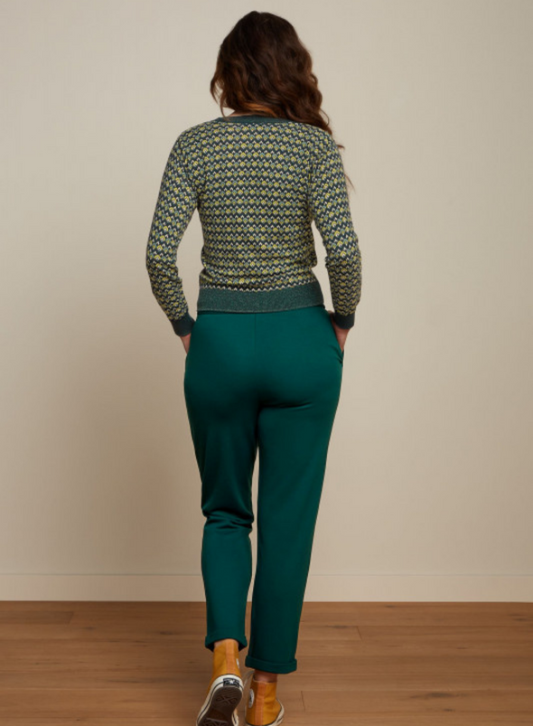 Roisin Pants Milano Uni in Pine Green from King Louie