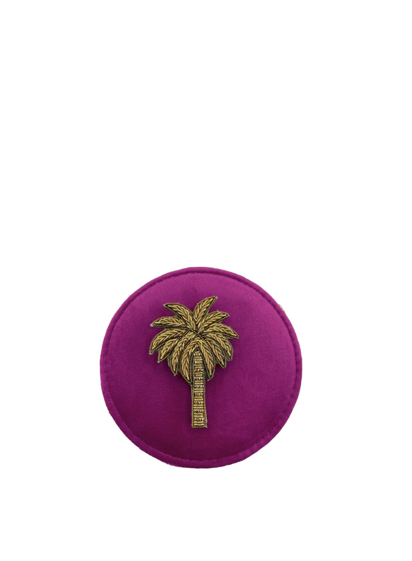 Jewellery Travel Pot in Fuchsia - Palm Tree from Sixton London