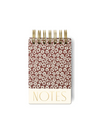 Twin Wire Chunky Notepad in Burgundy Groovy Floral from Designworks Ink