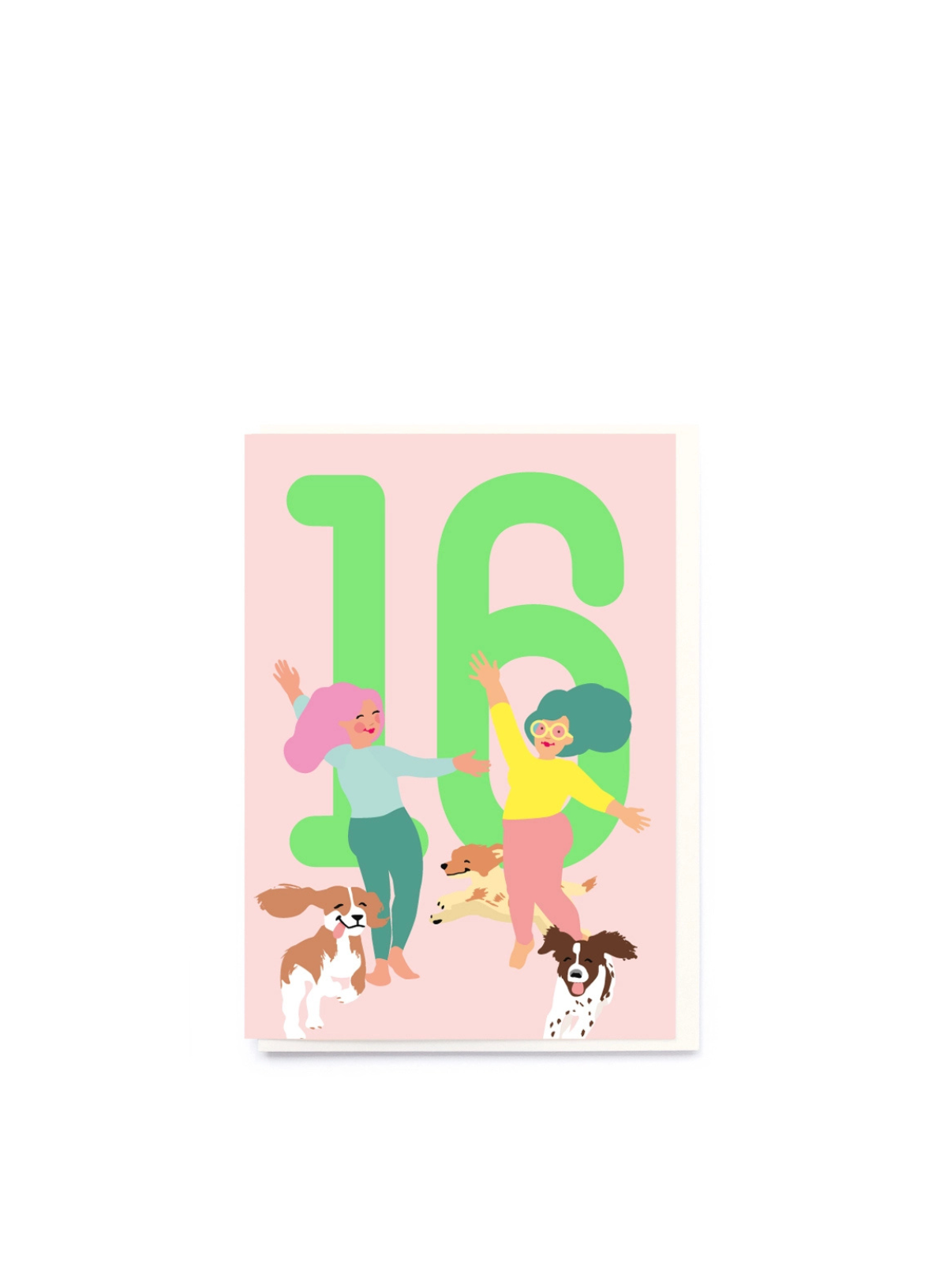 Age 16 Green Birthday Card from Noi