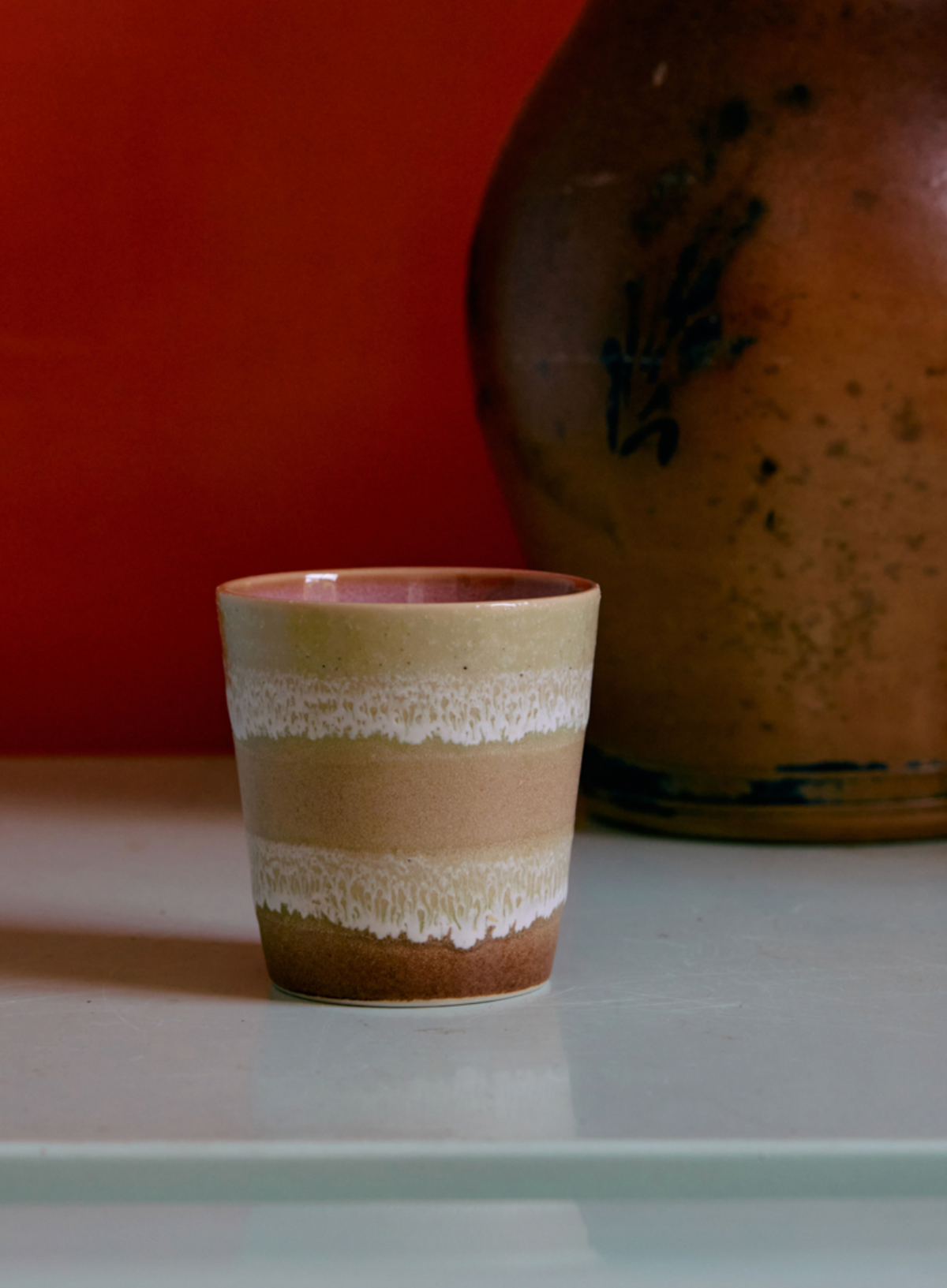 HK Living 70s Ceramics Beaker in Umber