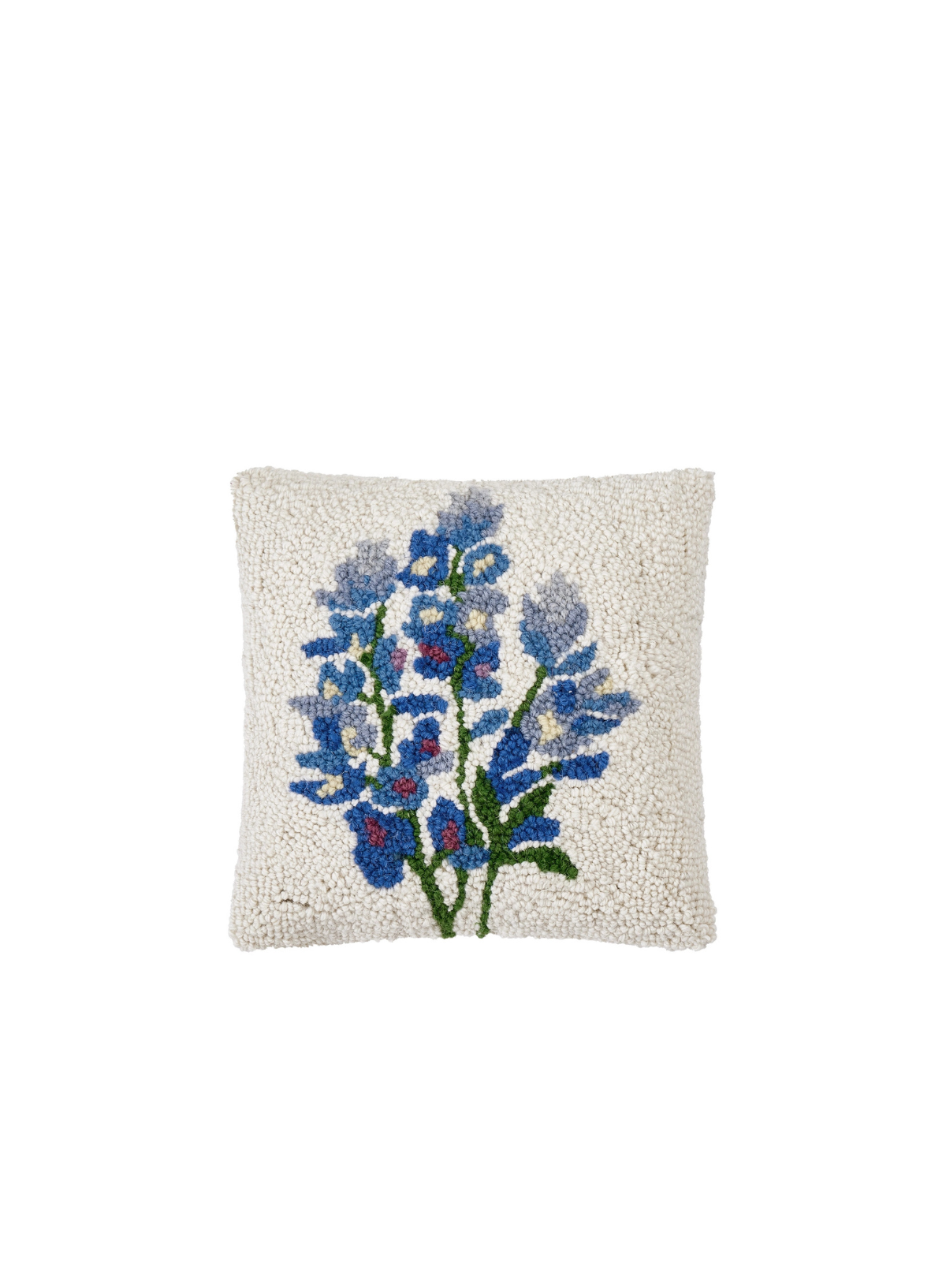 Peking Handicraft Blue Bonnet Hook Pillow