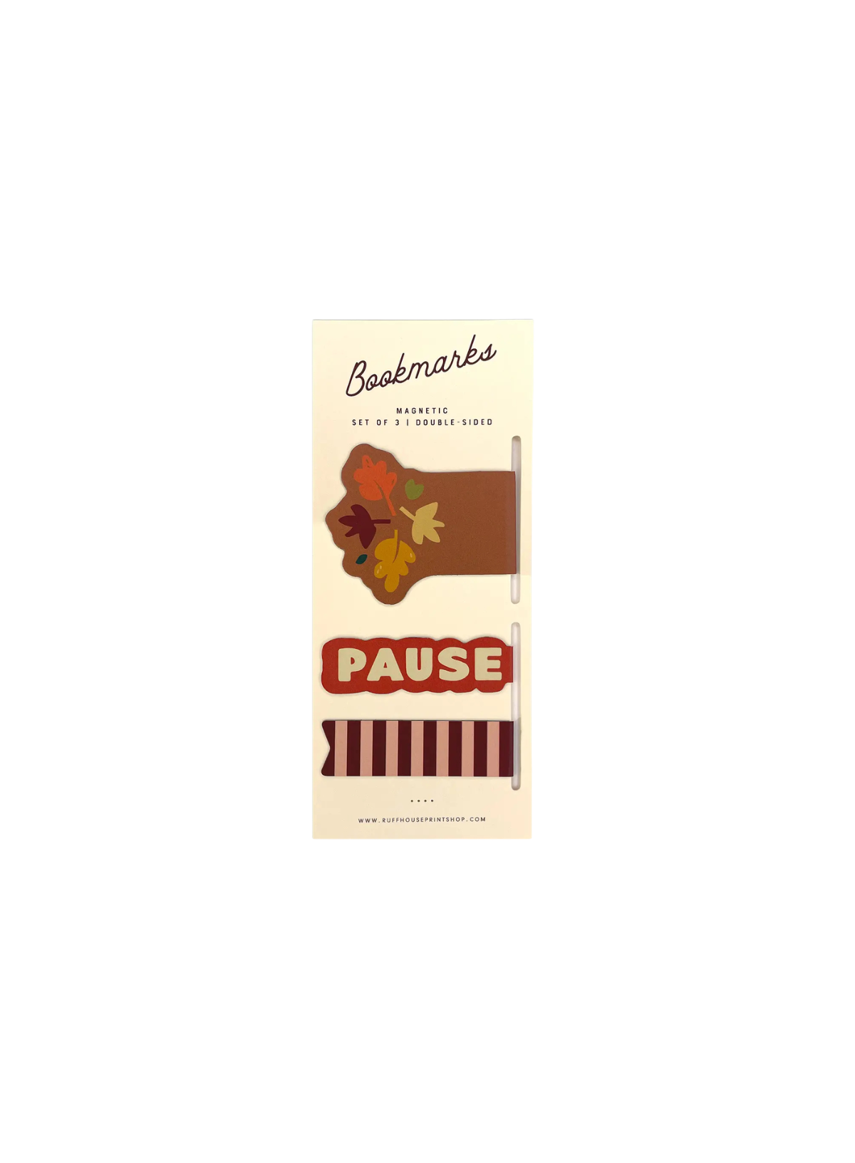 Ruff House Print Shop Falling Leaves Magnetic Bookmark Set