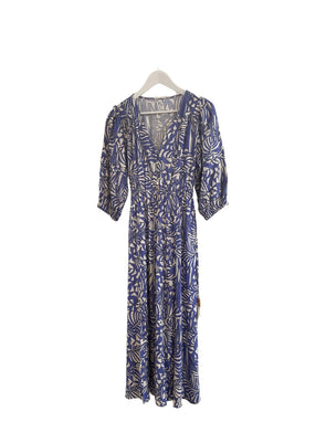 Chafia Dress in Blue from Suncoo