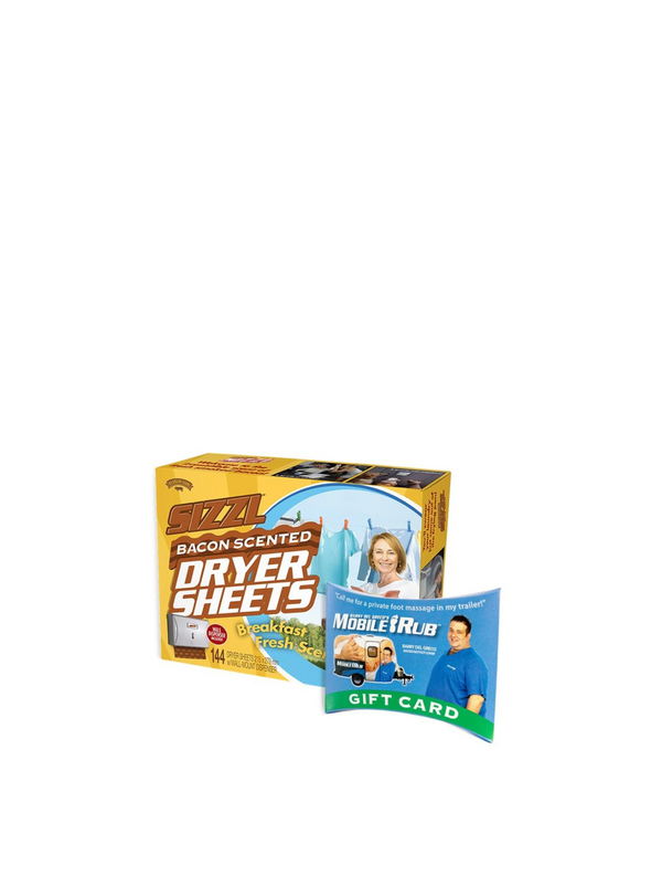 Small Prank Gift Box Sizzl Dryer Sheets + Mobile Rub from 30 Watt