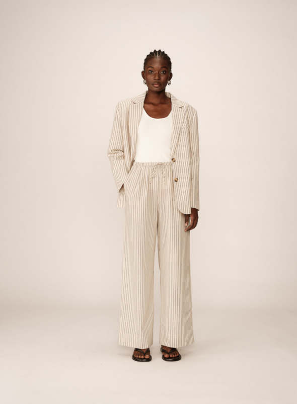 Perry Trousers in Beige from Grace & Mila