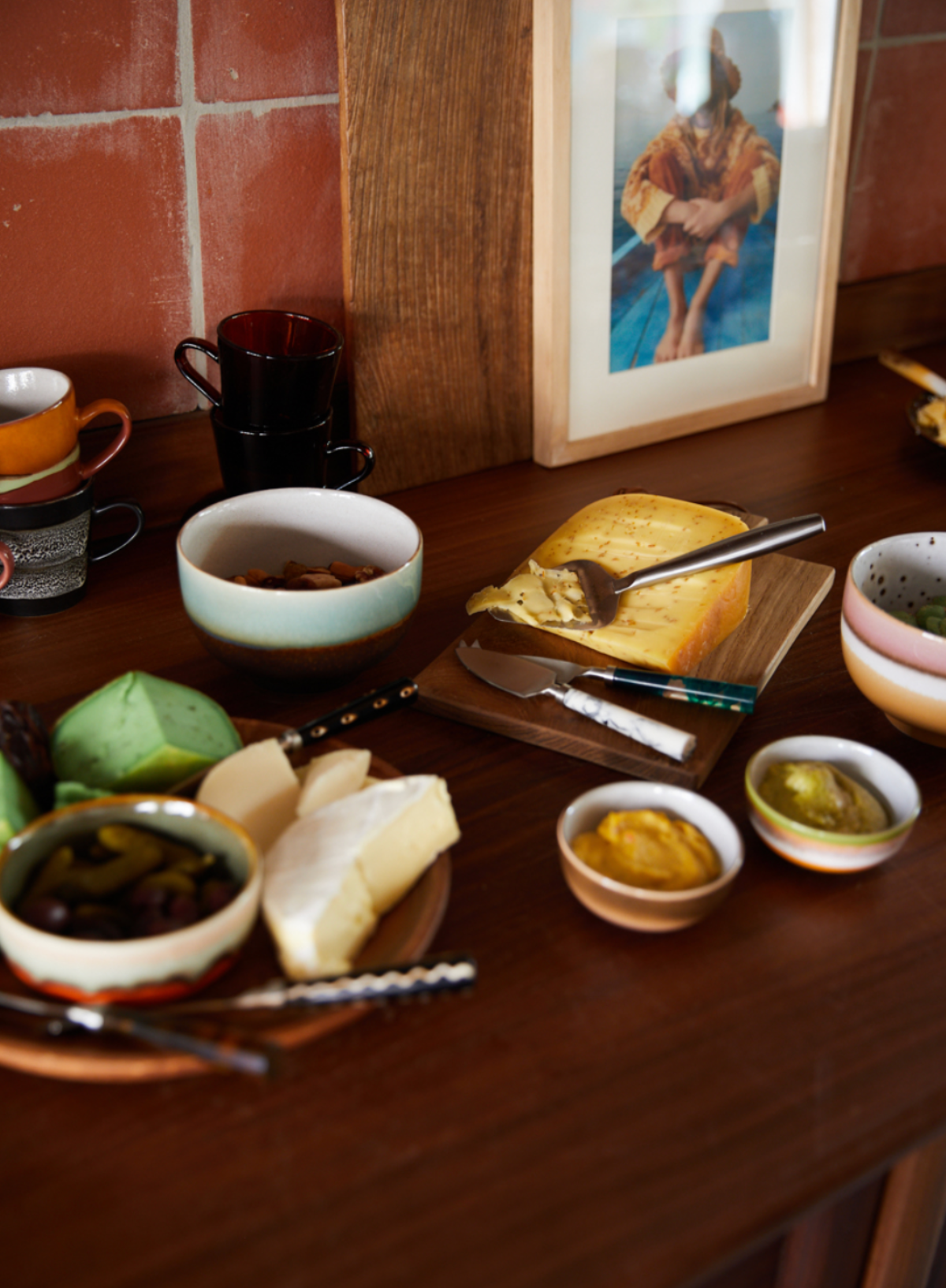 HK Living 70's Ceramics Noodle Bowl in Blast