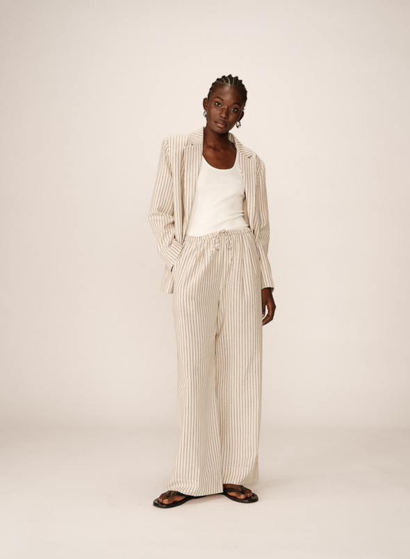 Perry Trousers in Beige from Grace & Mila