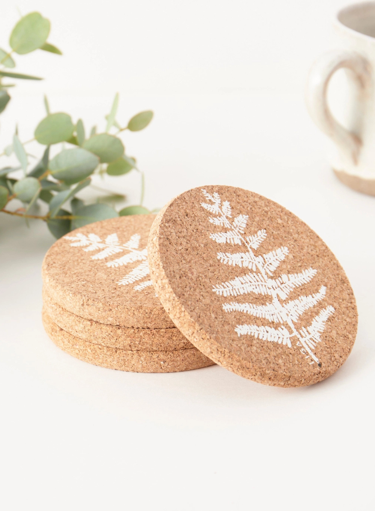 Liga Cork Coaster in Fern