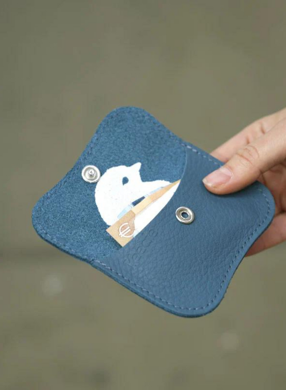 Mini Me Wallet in Faded Blue from Keecie