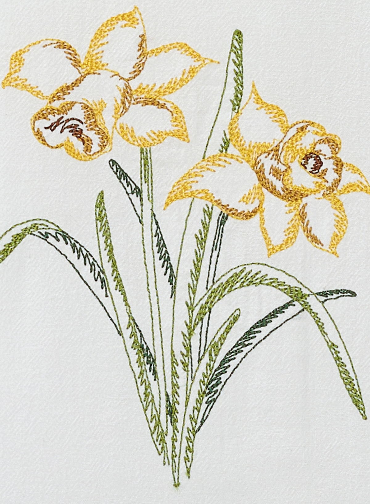 Peking Handicraft Daffodil Kitchen Towel