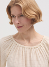 Waffle Elastic Neck Blouse from Nice Things