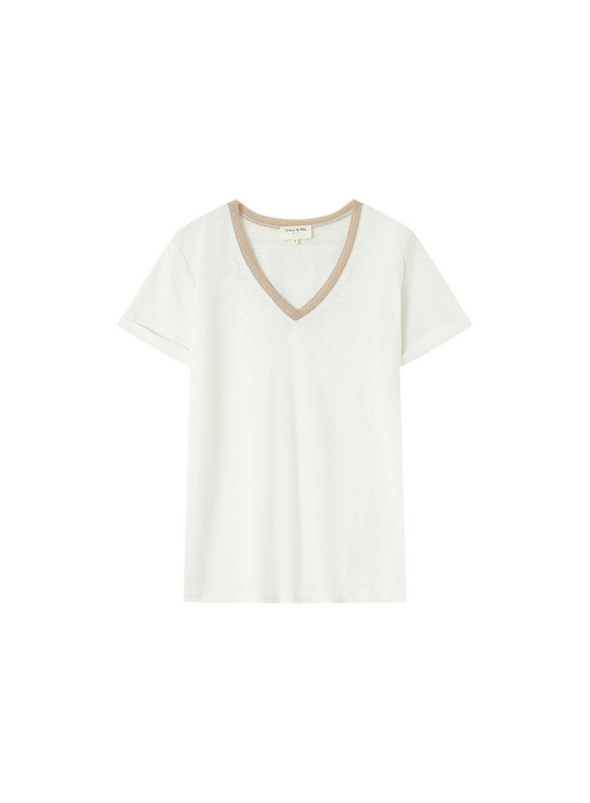 Pepito T-Shirt in Ecru from Grace & Mila