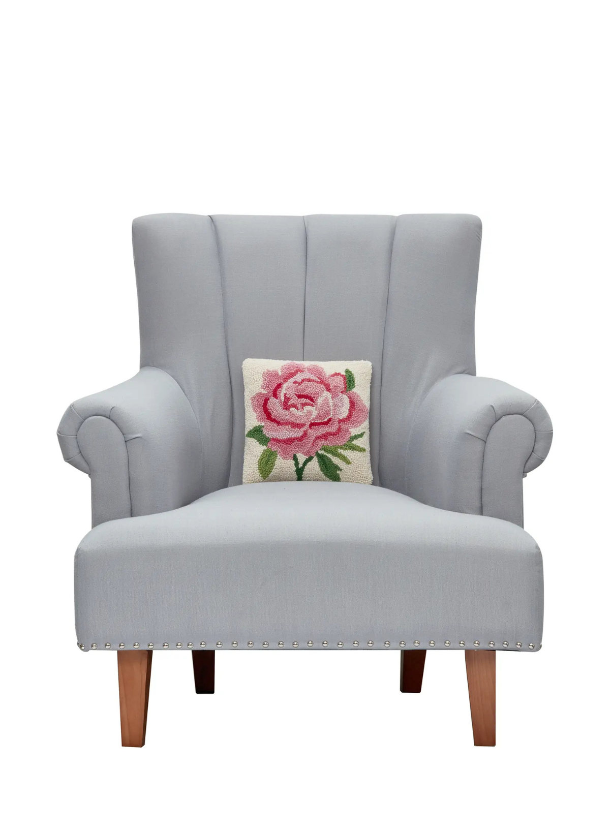 Peking Handicraft Pink Peony Hook Pillow
