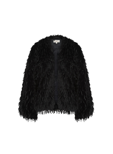 Marmot Fur Jacket in Black from Nooki