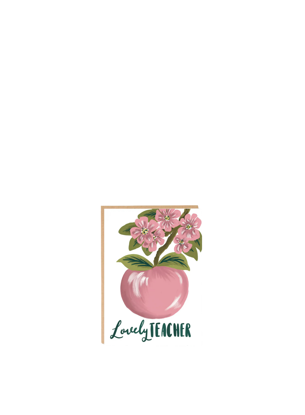 Lovely Teacher - Apple Blossom Card from Lomond Paper Co