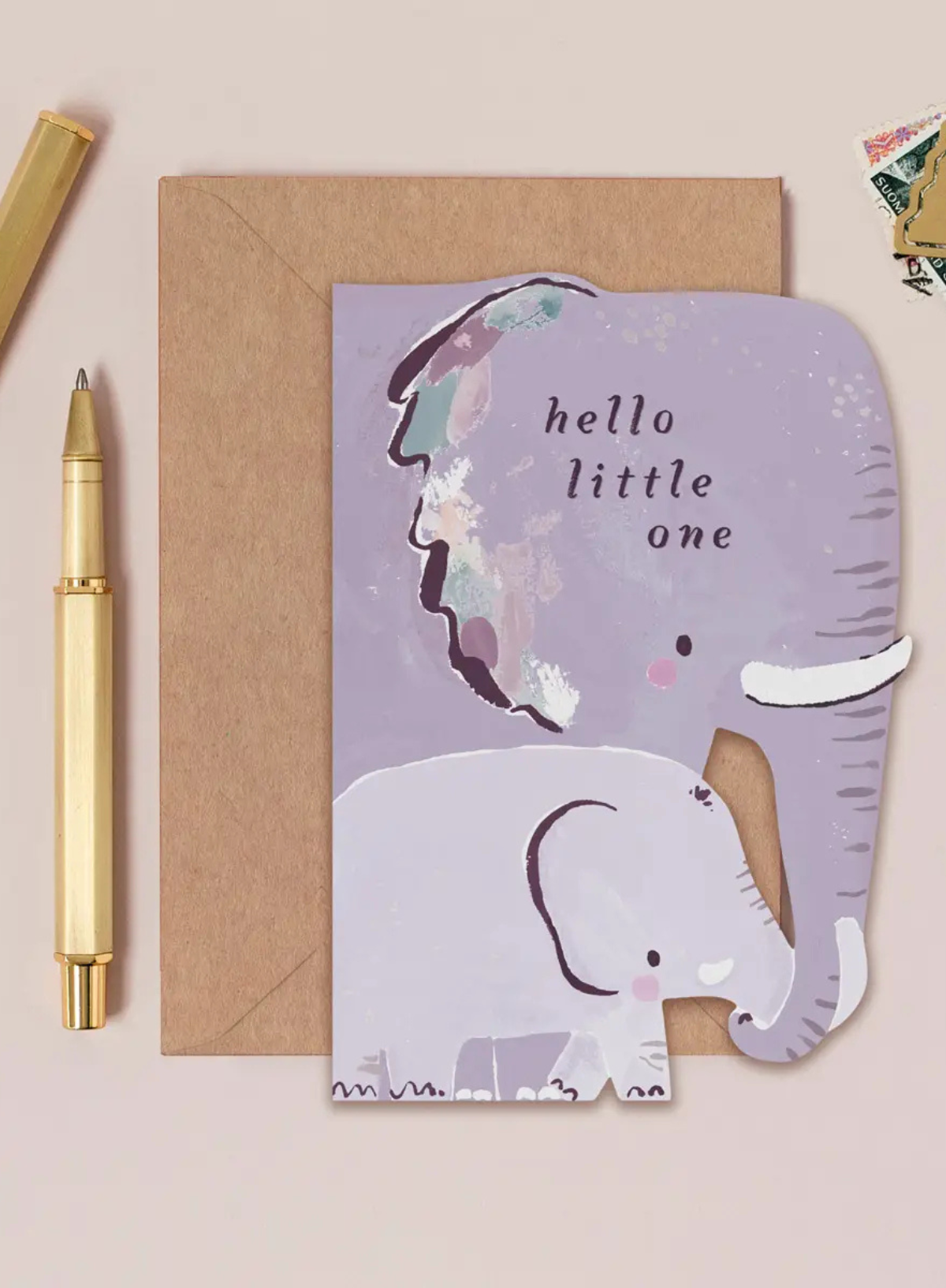 Elephant New Baby Card from Sister Paper Co.