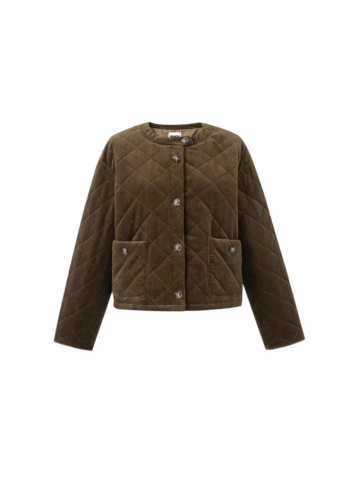 Crocus Puffer Jacket in Khaki from FRNCH
