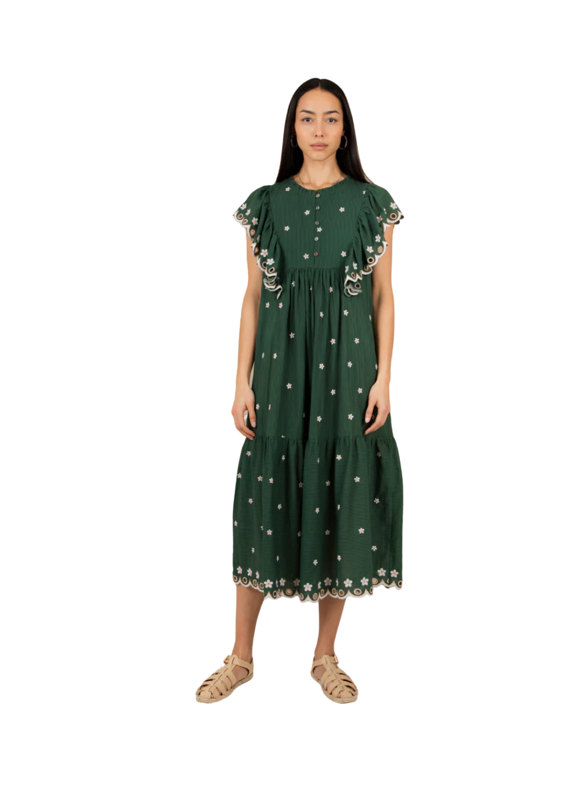 Bonté Mavis Dress in Field Green