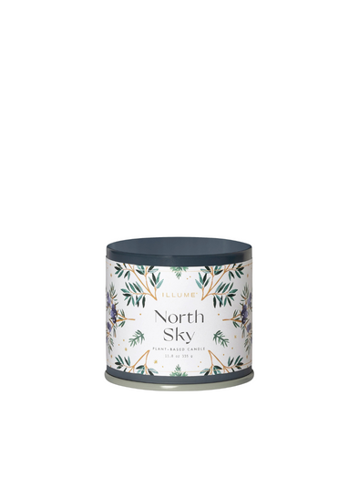 North Sky Vanity Tin Candle Blue 50 Hours from Illume