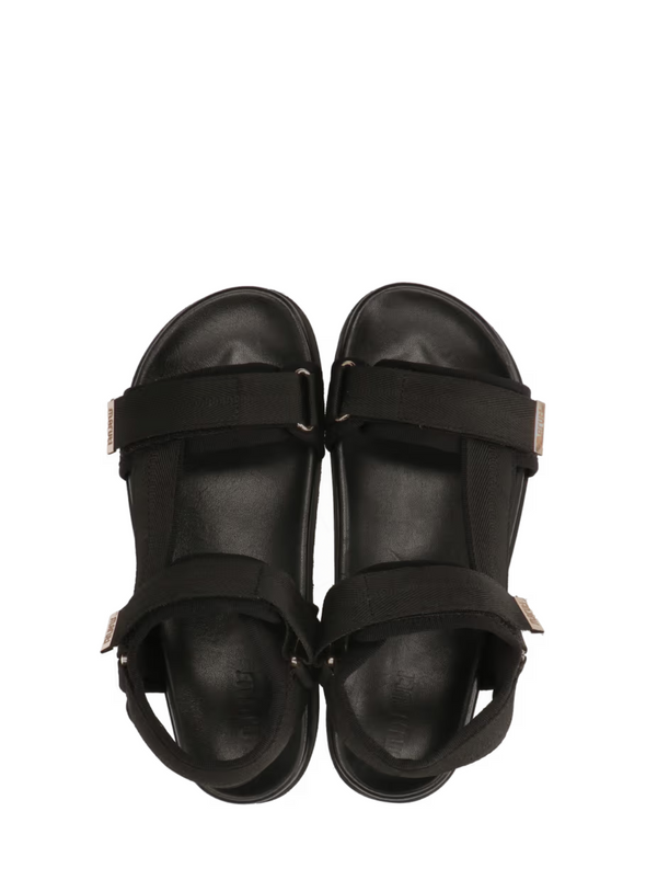 Beau Textile Sandals in Black from Maruti