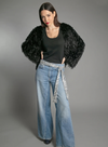 Marmot Fur Jacket in Black from Nooki