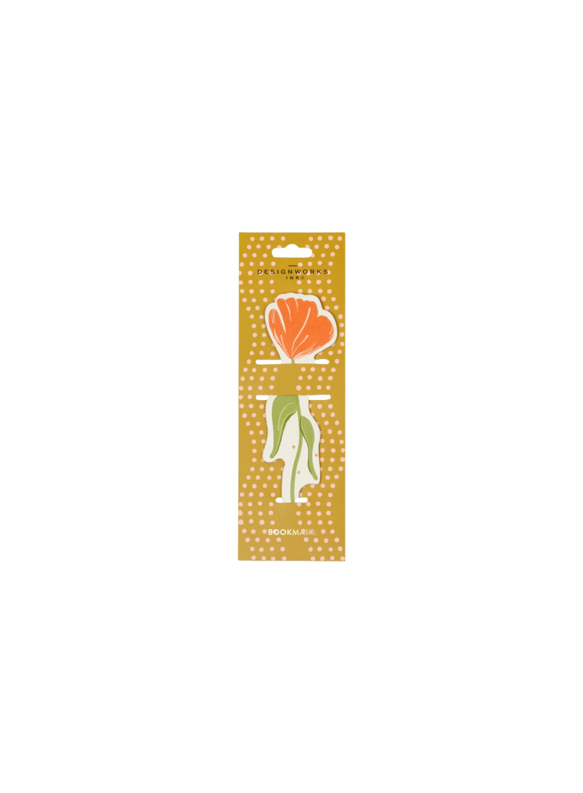 Designworks Ink Framed Floral Bookmark - Poppy