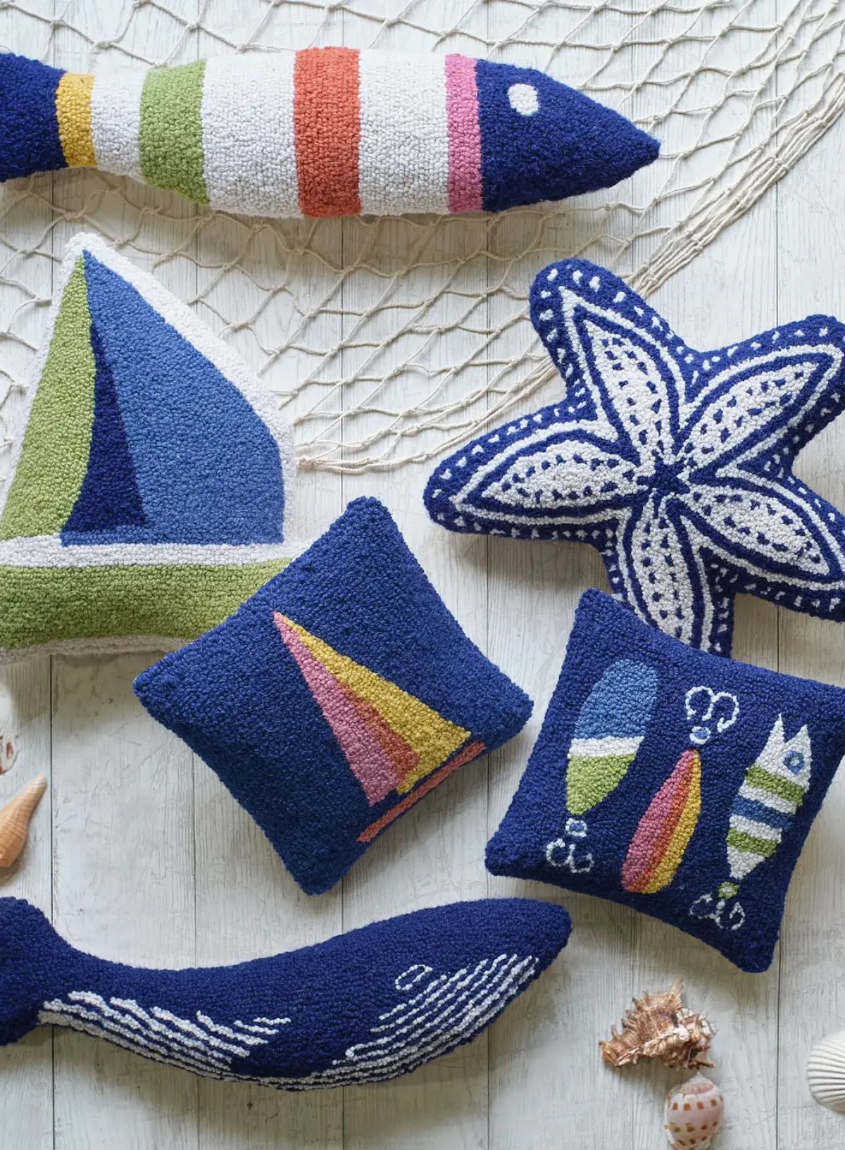 Shaped Whale Hook Cushion from Peking Handicraft