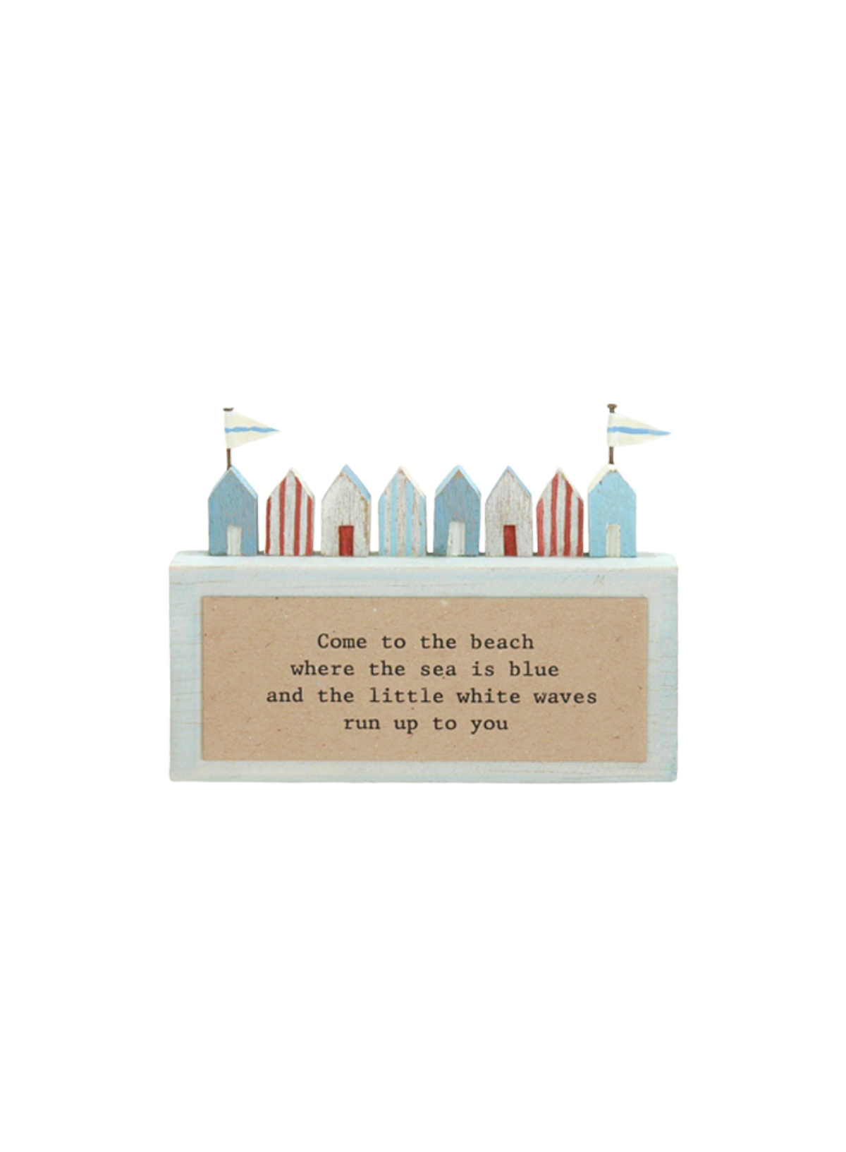 East of India Come to beach Wonderland plaque