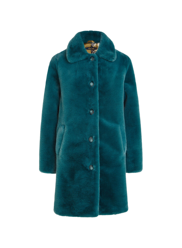 Anais Coat Long Philly in Sea Blue from King Louie