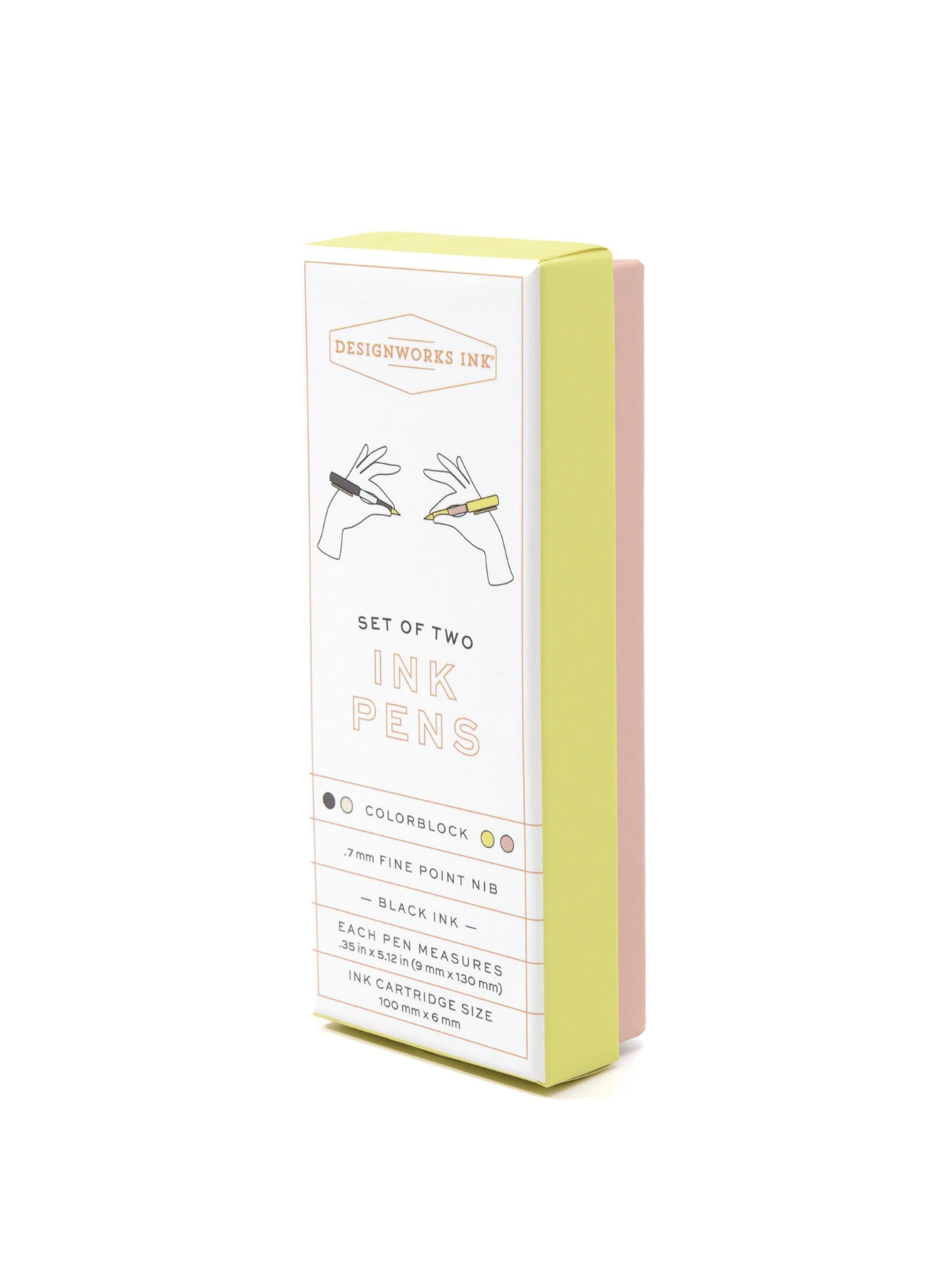 Colour Block Pens in Off White & Taupe from Designworks Ink